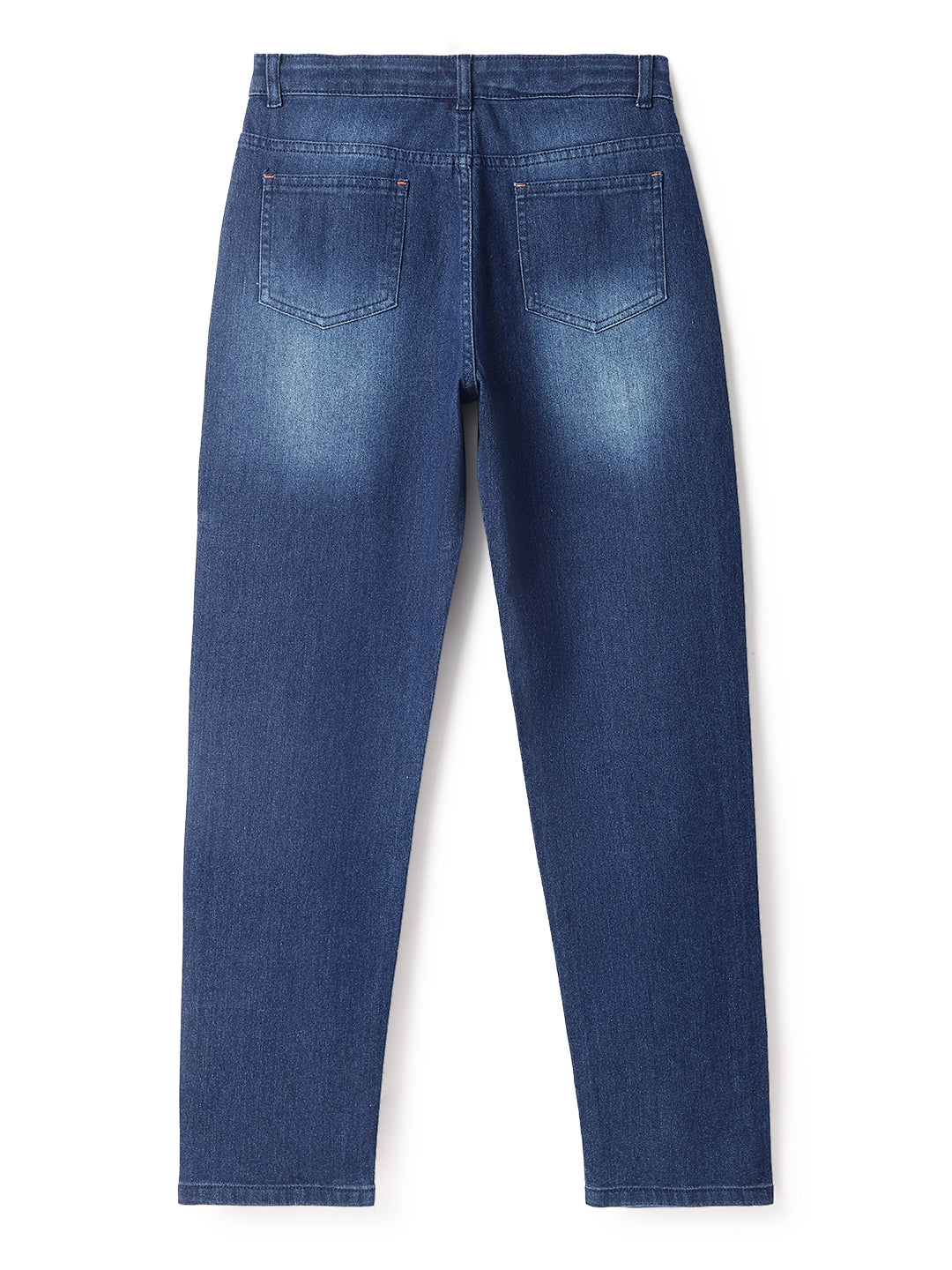 Boys Basic Dark Blue Casual Jeans