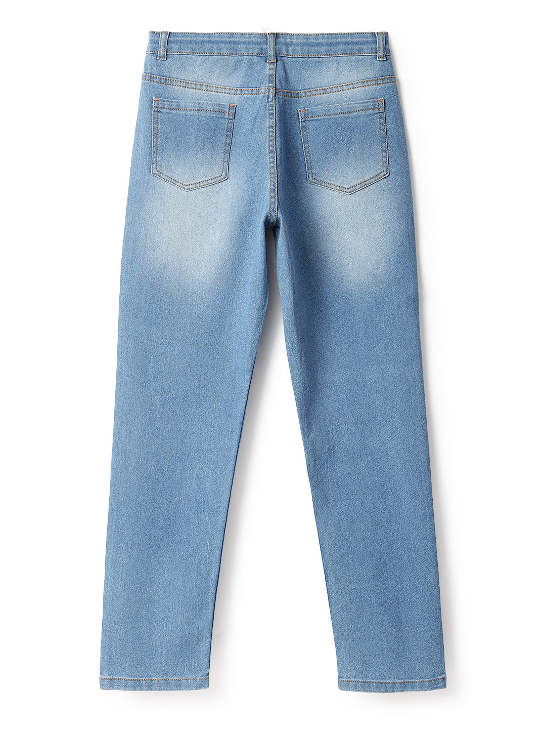 BOYS LIGHT BLUE WHISKERED DENIM JEANS