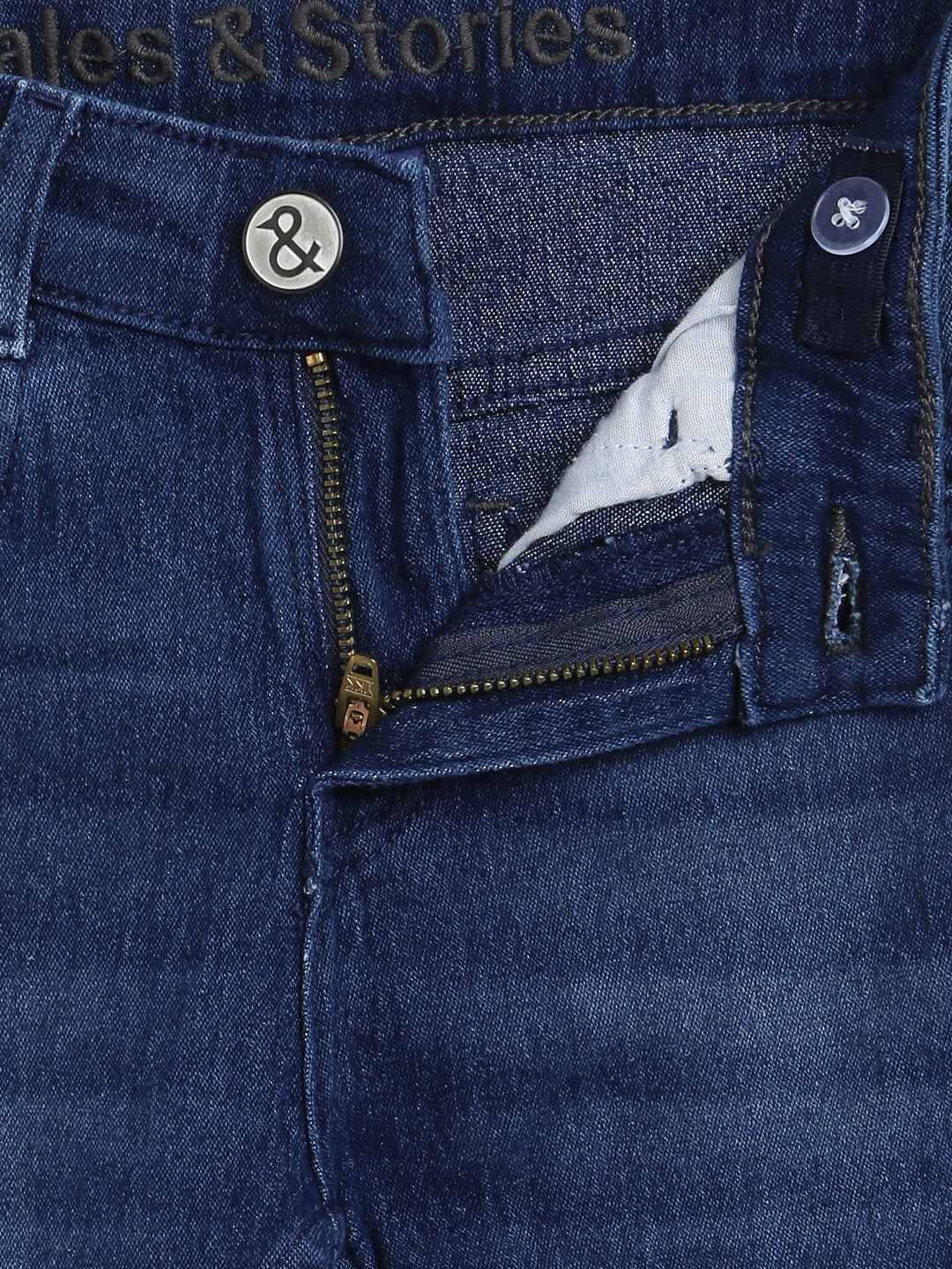 Boys Dark Blue Stretchable Casual Jeans