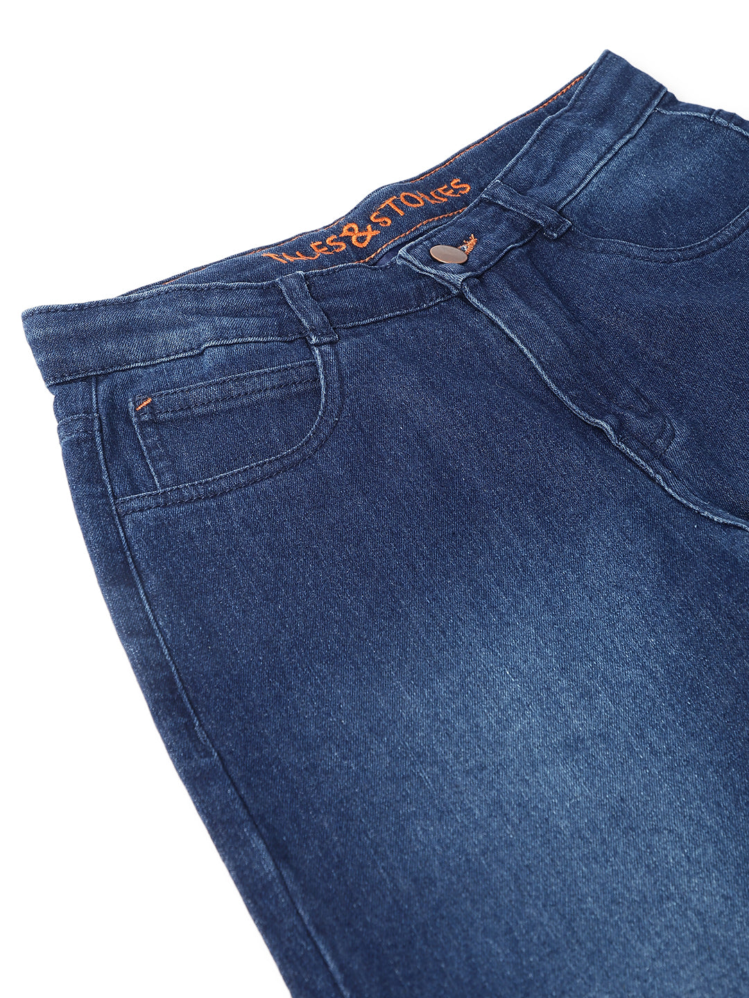 Boys Basic Dark Blue Casual Jeans