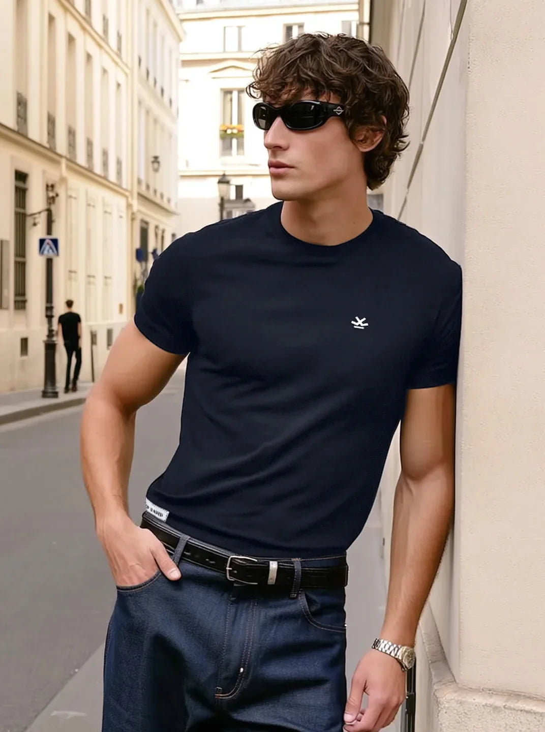 Classic Black Crew Neck T-Shirt